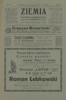 Ziemia : tygodnik krajoznawczy illustrowany. R. 2, 1911, nr 46