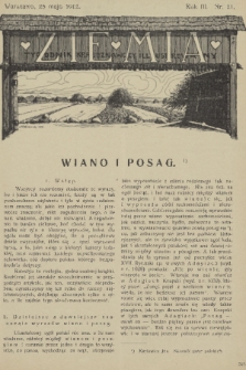 Ziemia : tygodnik krajoznawczy illustrowany. R. 3, 1912, nr 21