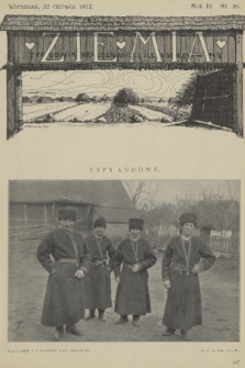 Ziemia : tygodnik krajoznawczy illustrowany. R. 3, 1912, nr 26
