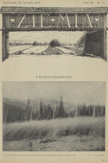 Ziemia : tygodnik krajoznawczy illustrowany. R. 3, 1912, nr 27