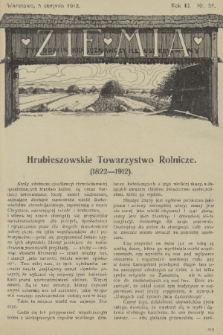 Ziemia : tygodnik krajoznawczy illustrowany. R. 3, 1912, nr 32