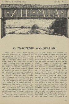 Ziemia : tygodnik krajoznawczy illustrowany. R. 3, 1912, nr 35