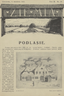 Ziemia : tygodnik krajoznawczy illustrowany. R. 3, 1912, nr 38