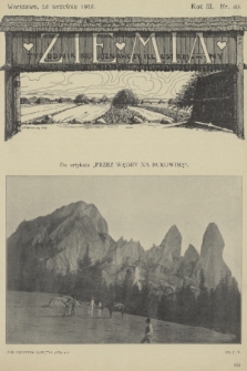 Ziemia : tygodnik krajoznawczy illustrowany. R. 3, 1912, nr 40