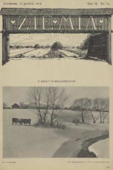 Ziemia : tygodnik krajoznawczy illustrowany. R. 3, 1912, nr 51