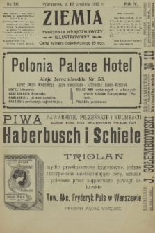 Ziemia : tygodnik krajoznawczy illustrowany. R. 4, 1913, nr 50