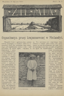 Ziemia : tygodnik krajoznawczy illustrowany. R. 1, 1910, nr 5