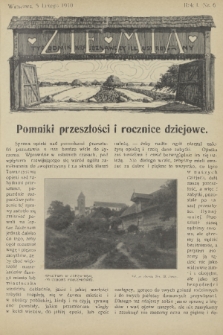 Ziemia : tygodnik krajoznawczy illustrowany. R. 1, 1910, nr 6