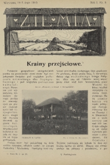 Ziemia : tygodnik krajoznawczy illustrowany. R. 1, 1910, nr 8