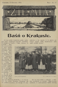 Ziemia : tygodnik krajoznawczy illustrowany. R. 1, 1910, nr 17