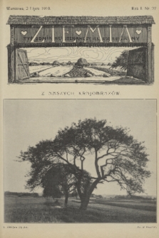 Ziemia : tygodnik krajoznawczy illustrowany. R. 1, 1910, nr 27