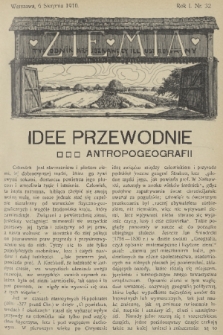 Ziemia : tygodnik krajoznawczy illustrowany. R. 1, 1910, nr 32