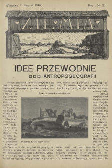 Ziemia : tygodnik krajoznawczy illustrowany. R. 1, 1910, nr 33