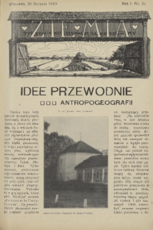 Ziemia : tygodnik krajoznawczy illustrowany. R. 1, 1910, nr 34