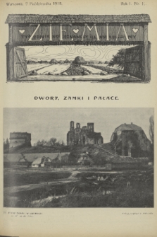 Ziemia : tygodnik krajoznawczy illustrowany. R. 1, 1910, nr 41