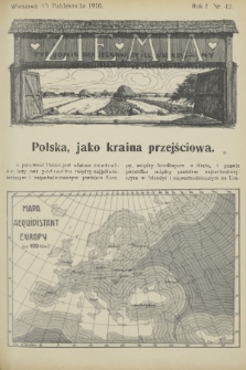 Ziemia : tygodnik krajoznawczy illustrowany. R. 1, 1910, nr 42