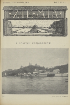 Ziemia : tygodnik krajoznawczy illustrowany. R. 1, 1910, nr 43