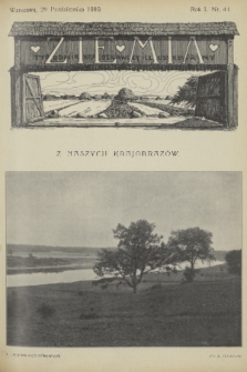 Ziemia : tygodnik krajoznawczy illustrowany. R. 1, 1910, nr 44