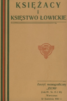 Ziemia : zeszyt monograficzny łowicki. R. 4, 1913, nr 15 i 16
