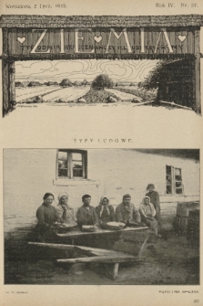 Ziemia : tygodnik krajoznawczy illustrowany. R. 4, 1913, nr 27