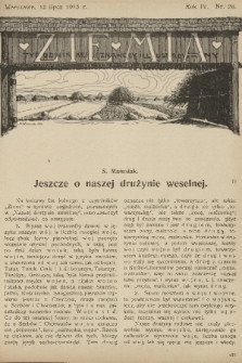 Ziemia : tygodnik krajoznawczy illustrowany. R. 4, 1913, nr 28