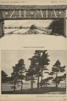 Ziemia : tygodnik krajoznawczy illustrowany. R. 4, 1913, nr 33