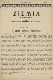 Ziemia. R. 5, 1914, nr 20