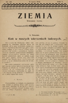 Ziemia. R. 5, 1914, nr 28