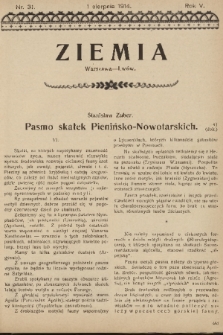 Ziemia. R. 5, 1914, nr 31