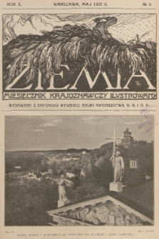 Ziemia : miesięcznik krajoznawczy ilustrowany. R. 7, 1922, nr 5