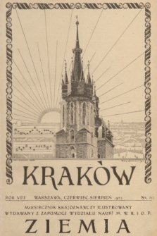 Ziemia : miesięcznik krajoznawczy ilustrowany. R. 8, 1923, nr 6-8