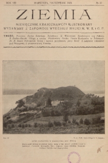 Ziemia : miesięcznik krajoznawczy ilustrowany. R. 8, 1923, nr 10