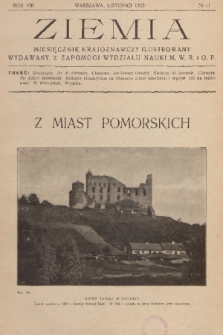 Ziemia : miesięcznik krajoznawczy ilustrowany. R. 8, 1923, nr 11