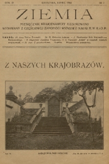 Ziemia : miesięcznik krajoznawczy ilustrowany. R. 9, 1924, nr 7