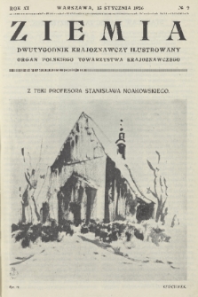 Ziemia : dwutygodnik krajoznawczy ilustrowany : organ Polskiego Towarzystwa Krajoznawczego. R. 11, 1926, nr 2
