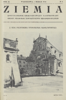 Ziemia : dwutygodnik krajoznawczy ilustrowany : organ Polskiego Towarzystwa Krajoznawczego. R. 11, 1926, nr 5