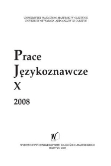 Prace Językoznawcze. 10 (2008)