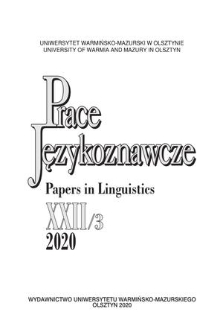 Prace Językoznawcze. 22 (2020), 3