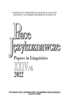 Prace Językoznawcze. 24 (2022), 4