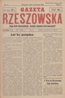 Gazeta Rzeszowska : organ Koła Rzeszowskiego „Związku Naprawy Rzeczypospolitej”. 1928, Nr 7