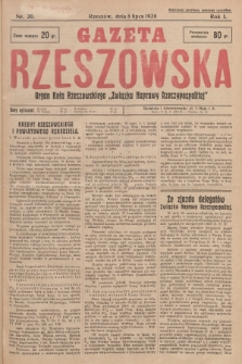 Gazeta Rzeszowska : organ Koła Rzeszowskiego „Związku Naprawy Rzeczypospolitej”. 1928, Nr 20