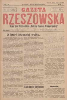 Gazeta Rzeszowska : organ Koła Rzeszowskiego „Związku Naprawy Rzeczypospolitej”. 1928, Nr 30