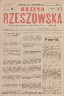 Gazeta Rzeszowska : organ Bezpartyjnego Bloku Współpracy z Rządem. 1928, Nr 36