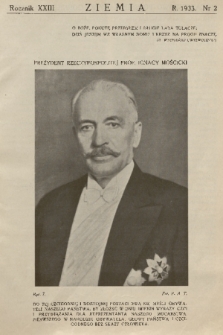 Ziemia : [organ Polskiego Towarzystwa Krajoznawczego : ilustrowany miesięcznik krajoznawczy]. R. 23, 1933, nr 2