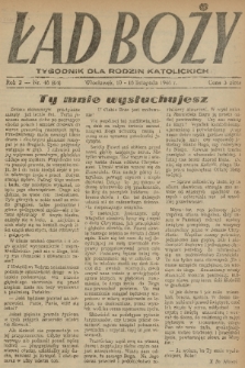 Ład Boży : tygodnik dla rodzin katolickich. R. 2, 1946, nr 46