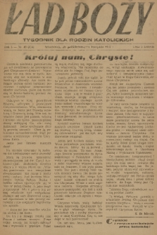 Ład Boży : tygodnik dla rodzin katolickich. R. 3, 1947, nr 43