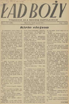 Ład Boży : tygodnik dla rodzin katolickich. R. 4, 1948, nr 2