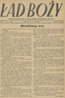 Ład Boży : tygodnik dla rodzin katolickich. R. 4, 1948, nr 7