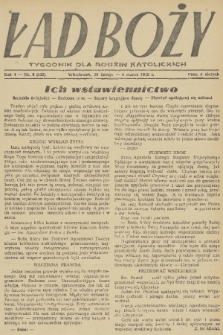 Ład Boży : tygodnik dla rodzin katolickich. R. 4, 1948, nr 9