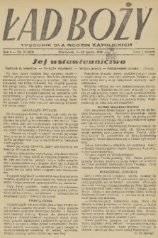 Ład Boży : tygodnik dla rodzin katolickich. R. 4, 1948, nr 10